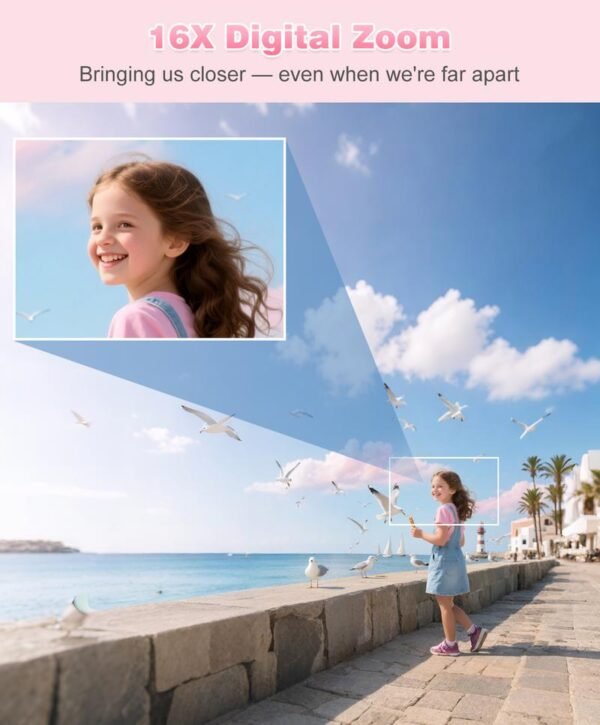 FHD 1080P Digital Camera with SD Card – Compact Point & Shoot for Everyday Photography - Image 5