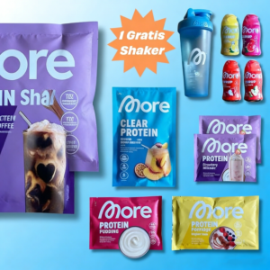 XXL Protein Box - MORE Nutrition - (Zerup, Clear Whey, Protein Iced Coffee, Protein Milkshake, Protein Sahne, Protein Grießpudding, Protein Pudding, Shaker)